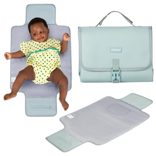 Portable Baby Changing Pad with Pockets and Head Support