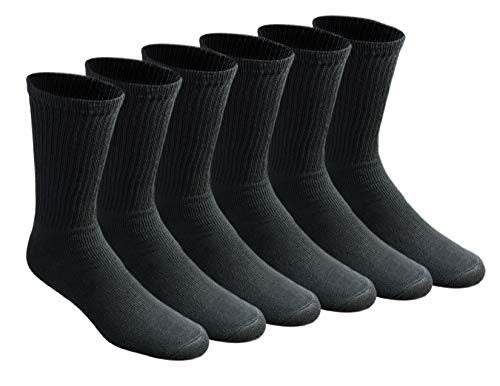 6 Pack Dickies Men's Cushion Crew Socks Multipack Size L