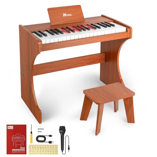 37-Key Kids Wooden Educational Keyboard Toy