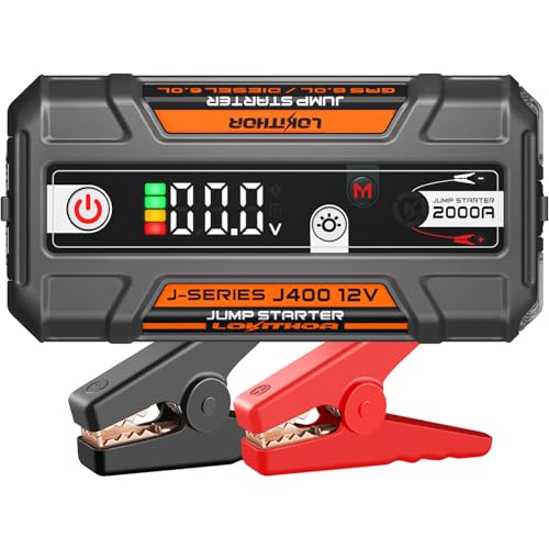 2000A Portable Car Jump Starter Power Bank 12V