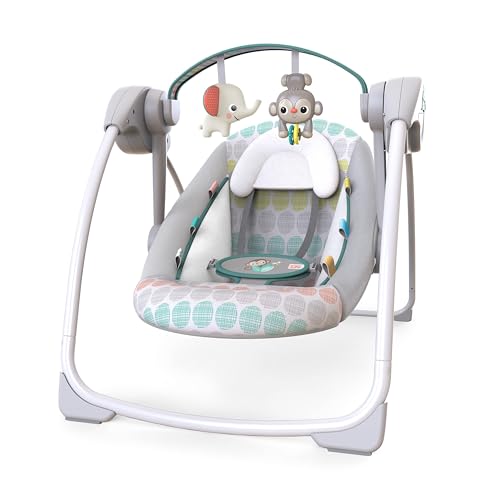 Bright Starts Portable 6-Speed Automatic Baby Swing Music