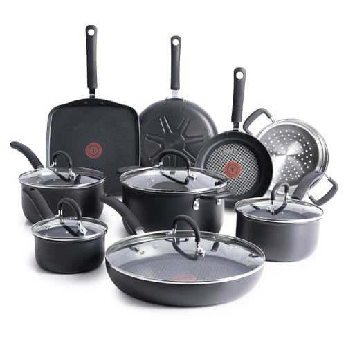 T-Fal 14 Piece Nonstick Hard Anodized Cookware Set