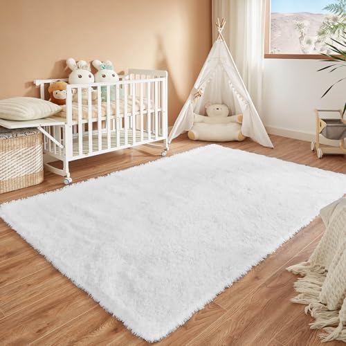 Soft Fluffy Shag Rug 4x6 for Bedroom Living Room