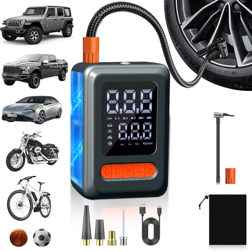Cordless Tire Inflator, 150PSI Portable Air Compressor