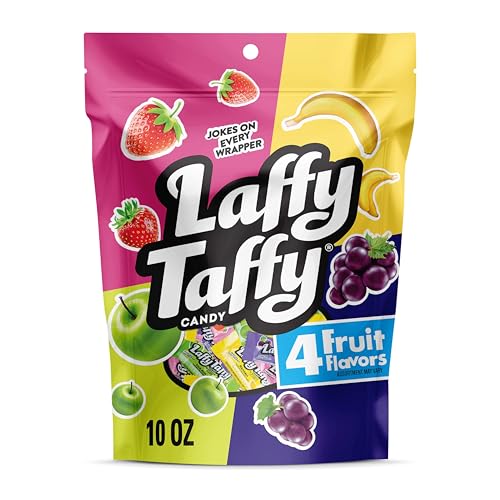 Laffy Taffy Mini Bars Assorted Fruity Candy, 10oz