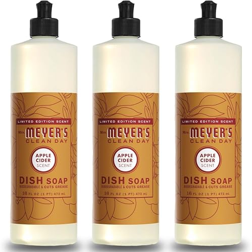 3 Pack Mrs. MEYER'S Apple Cider Dish Soap