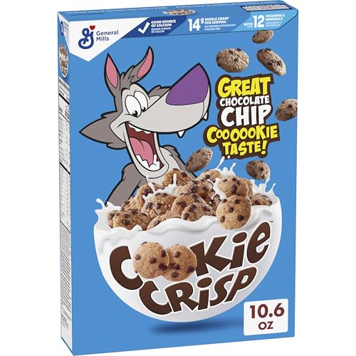 Cookie Crisp Chocolate Chip Breakfast Cereal, Whole Grain 10.6oz