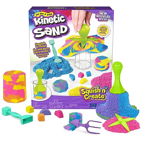 Kinetic Sand Squish N’ Create Sensory Playset for Kids