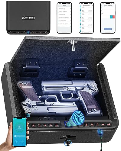 Biometric Handgun Safe Quick Access Fingerprint Keypad