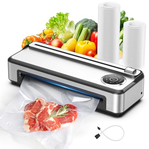 Vacuum Sealer Machine Dual Pump Touchscreen Bag Cutter