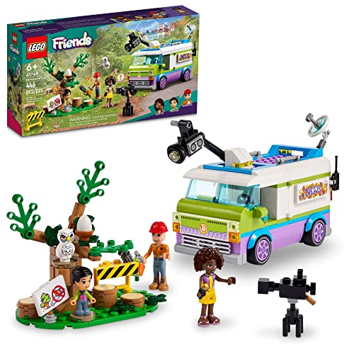 LEGO Friends Newsroom Van Building Toy Set Kids