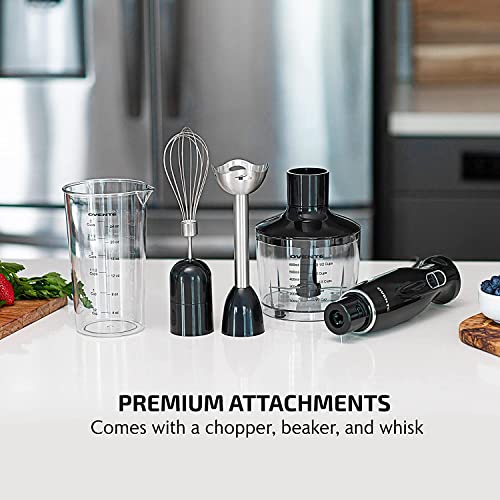 OVENTE 300W Immersion Hand Blender Set with Whisk