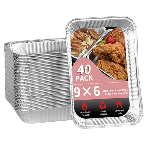 40 Pack Grease Cup Liners Aluminum Foil Drip Trays
