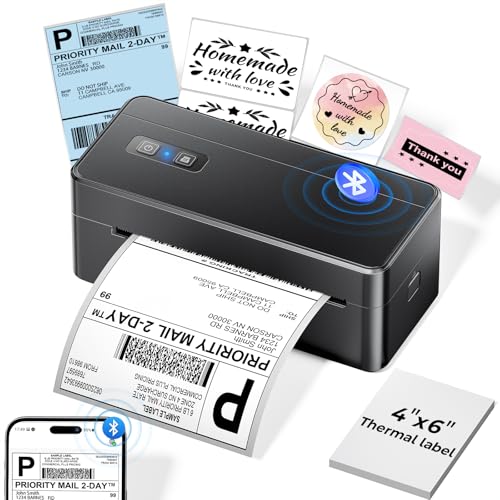 Bluetooth 4x6 Wireless Thermal Shipping Label Printer