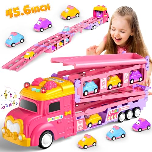 7-in-1 Foldable Toddler Truck Toy with Lights