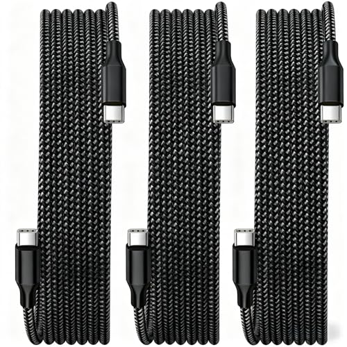3 Pack USB C to USB C Fast Charging Cables
