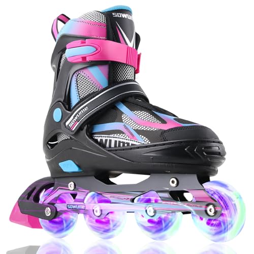 Adjustable Kids Inline Skates with Light Up Wheels
