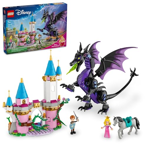 LEGO Disney Maleficent Dragon Castle Building Set Kids