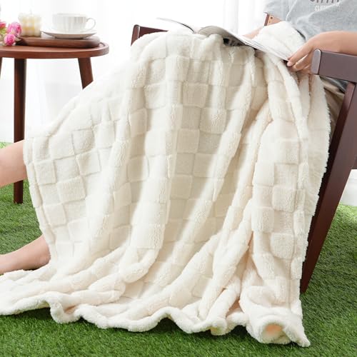 Ultra Soft Fleece Throw Blanket, Checkered Flannel, 50x60