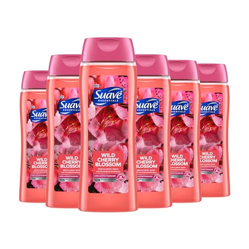 6 Pack Suave Moisturizing Body Wash with Vitamin E
