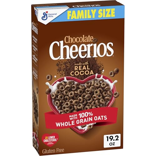 Cheerios Chocolate Gluten Free Breakfast Cereal, Family Size