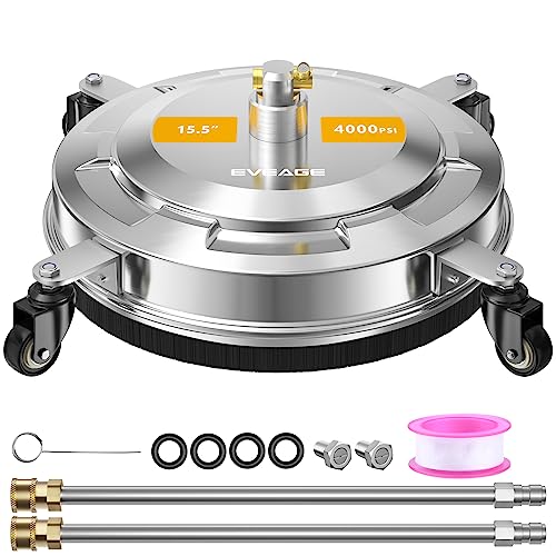 15.5" Pressure Washer Surface Cleaner with Wheels, 4000 PSI