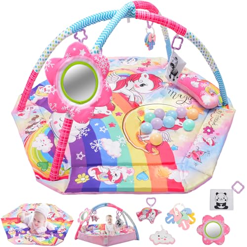 Baby Gym Play Mat and Tummy Time Activity Center