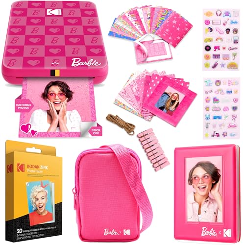 KODAK Barbie Wireless Instant Photo Printer Gift Bundle
