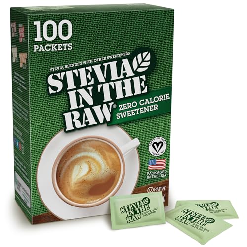 100 Pack Stevia Zero Calorie Sugar Substitute Sweetener