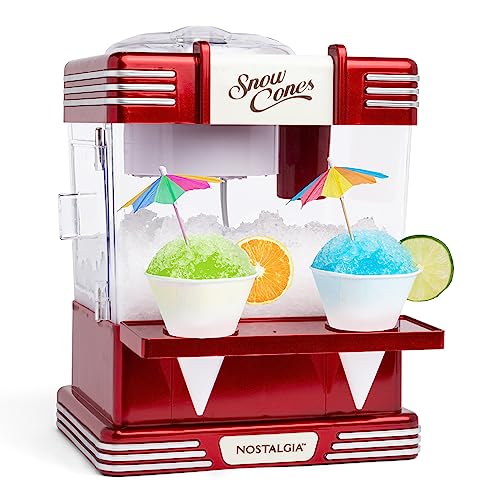 Nostalgia Snow Cone Shaved Ice Machine with Accessories