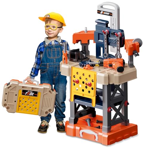 Kids Tool Bench with Electric Drill, 78 Piece Set