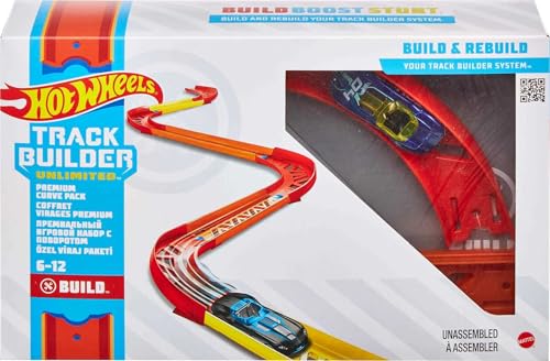 Hot Wheels Track Builder Unlimited Curve Track Set Car