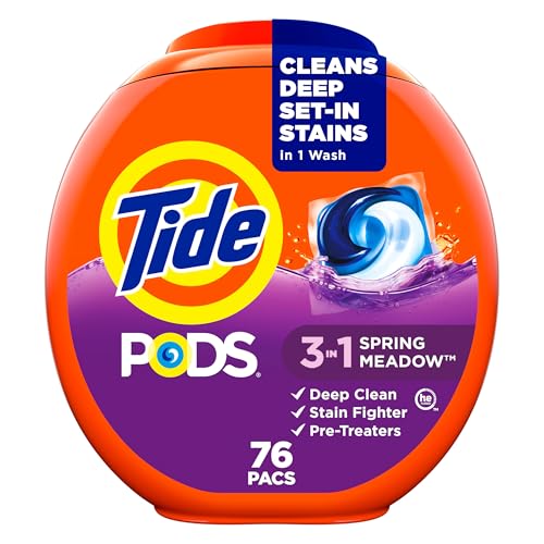 76 Count Tide PODS 3-in-1 Laundry Detergent Pacs