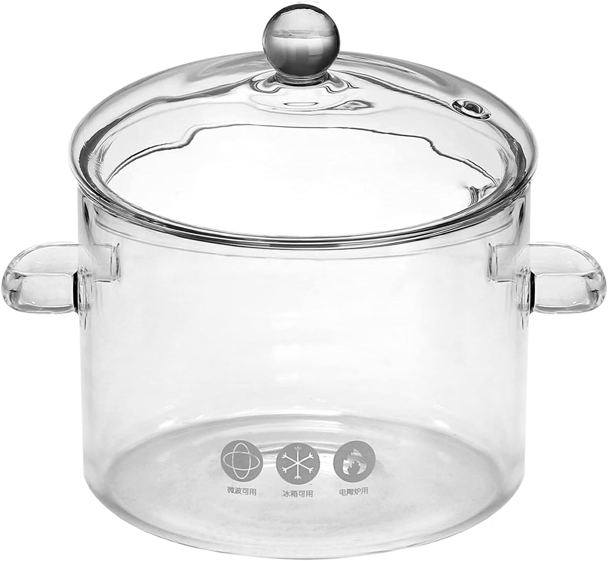 1.35L Borosilicate Glass Saucepan with Lid