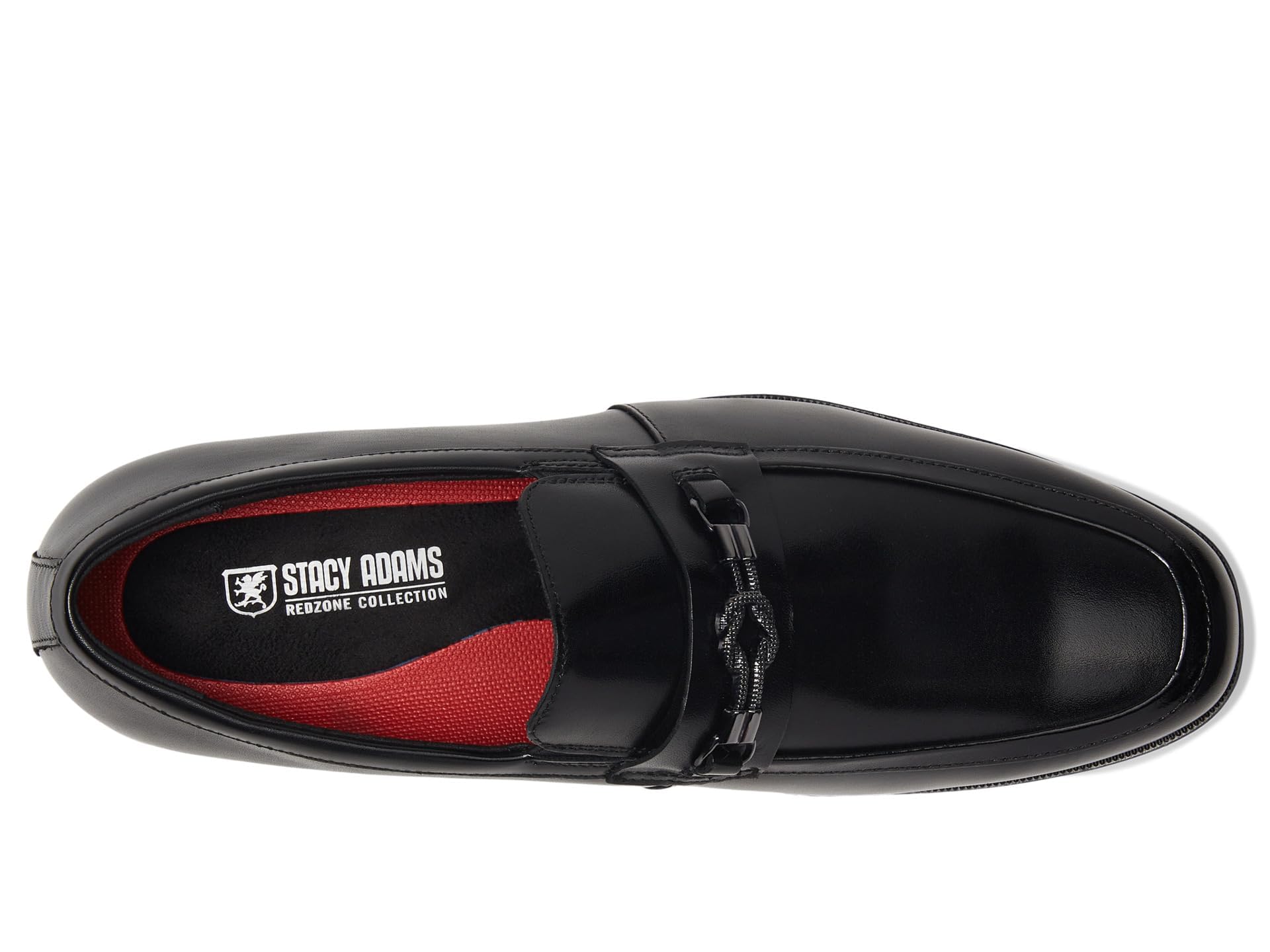 Stacy Adams Black Moc Toe Slip On Loafer