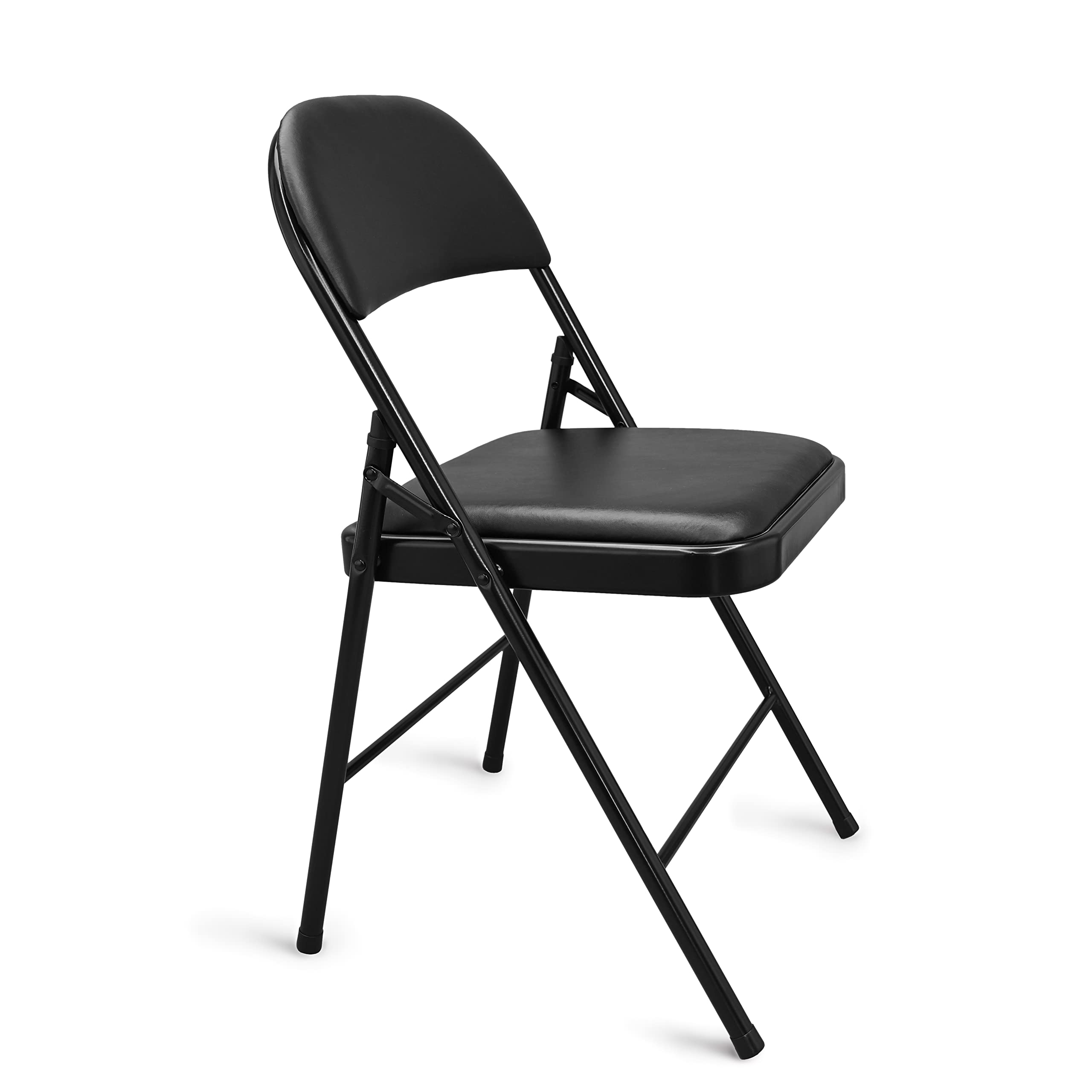 Amazon Basics Folding Metal Chairs, 4-Pack