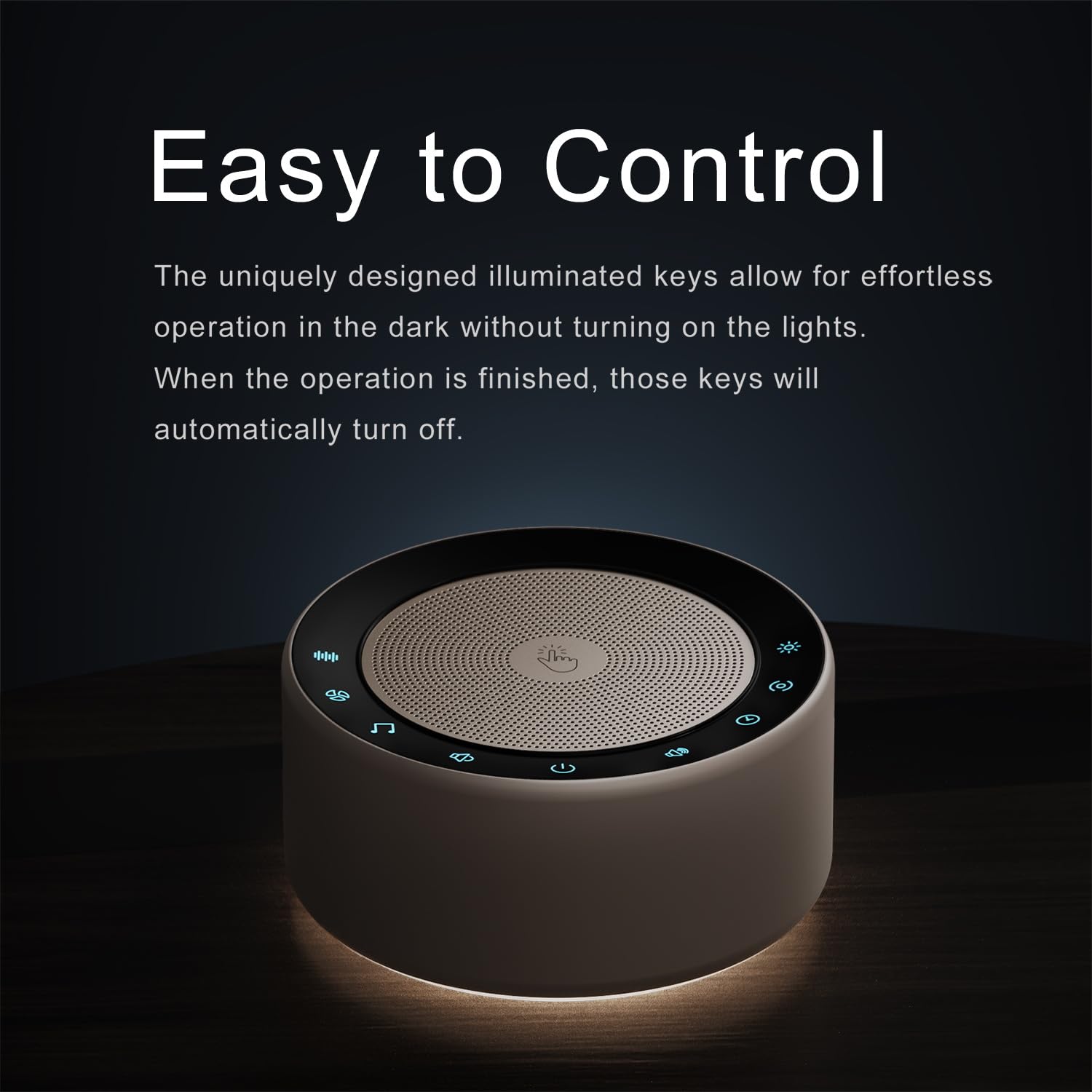 Kipcush White Noise Sound Machine with Night Light