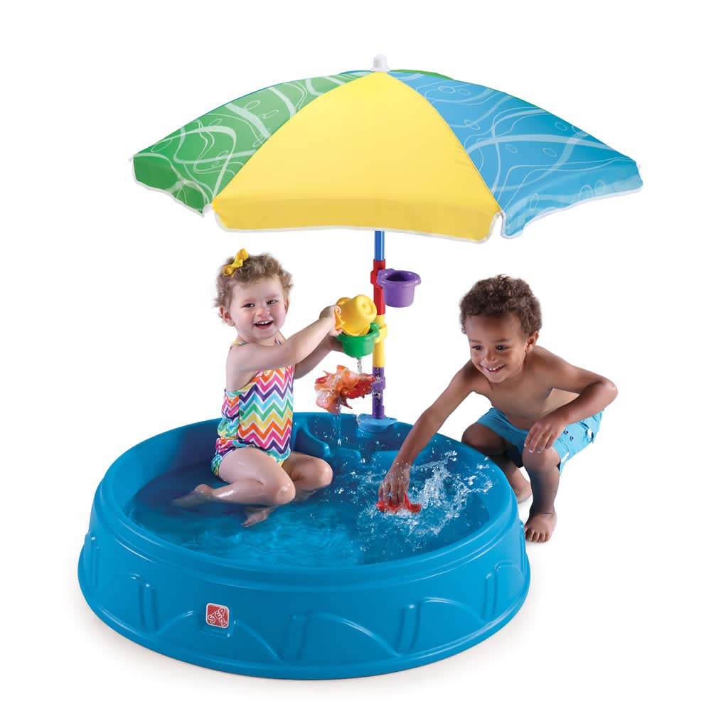 Step2 Kids Activity Pool with Umbrella & Toys