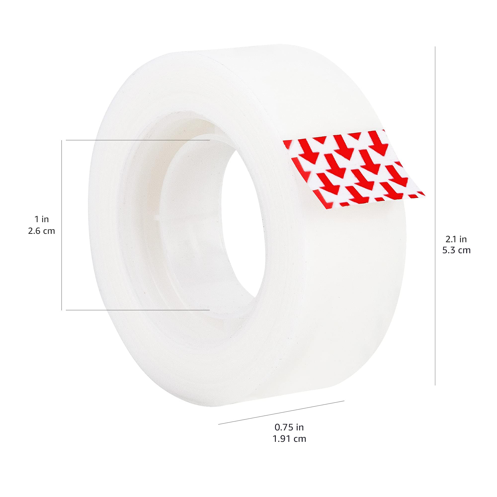 Amazon Basics Matte Finish Tape, 6 Pack