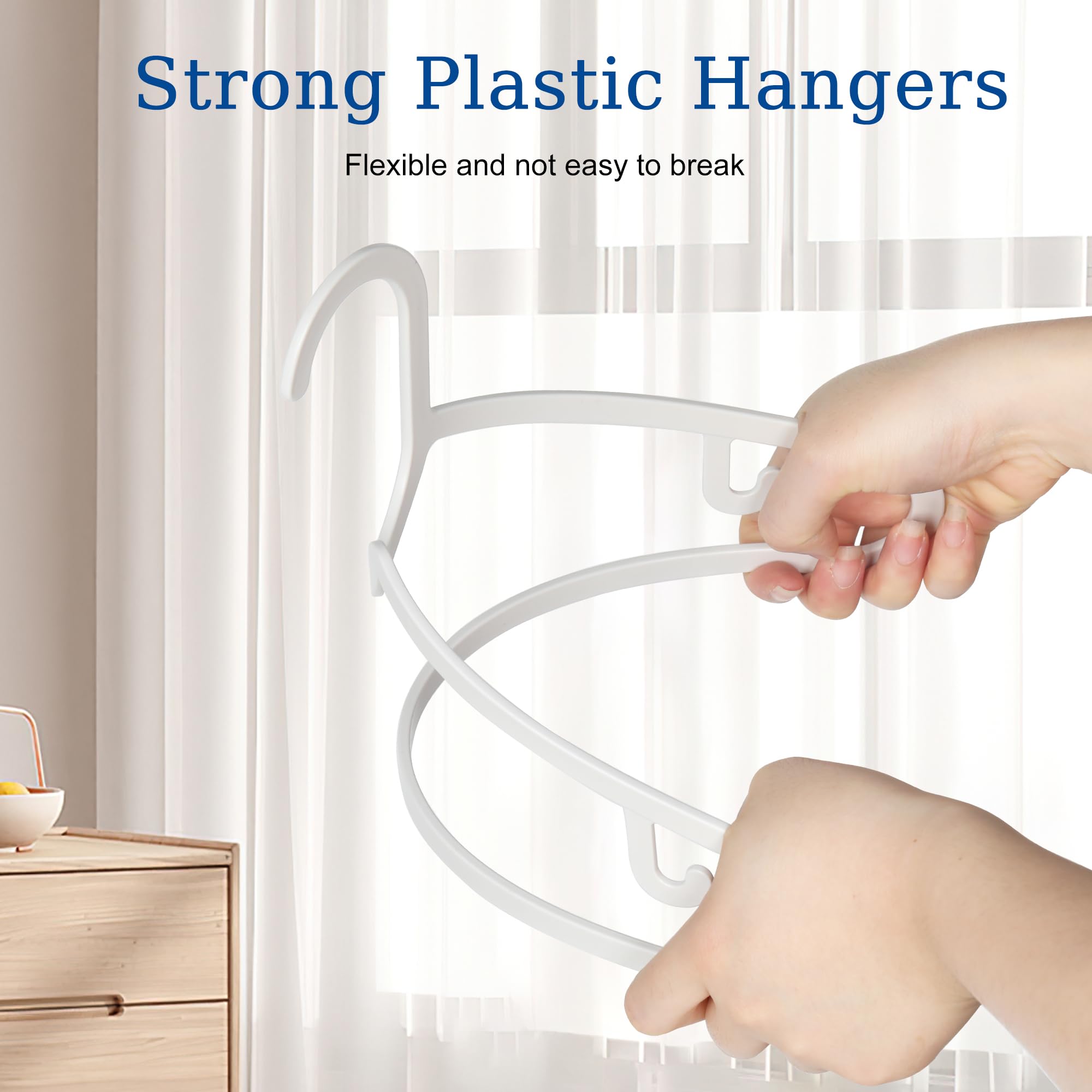GETORO Non-Slip Heavy Duty Clothes Hangers 60 Pack