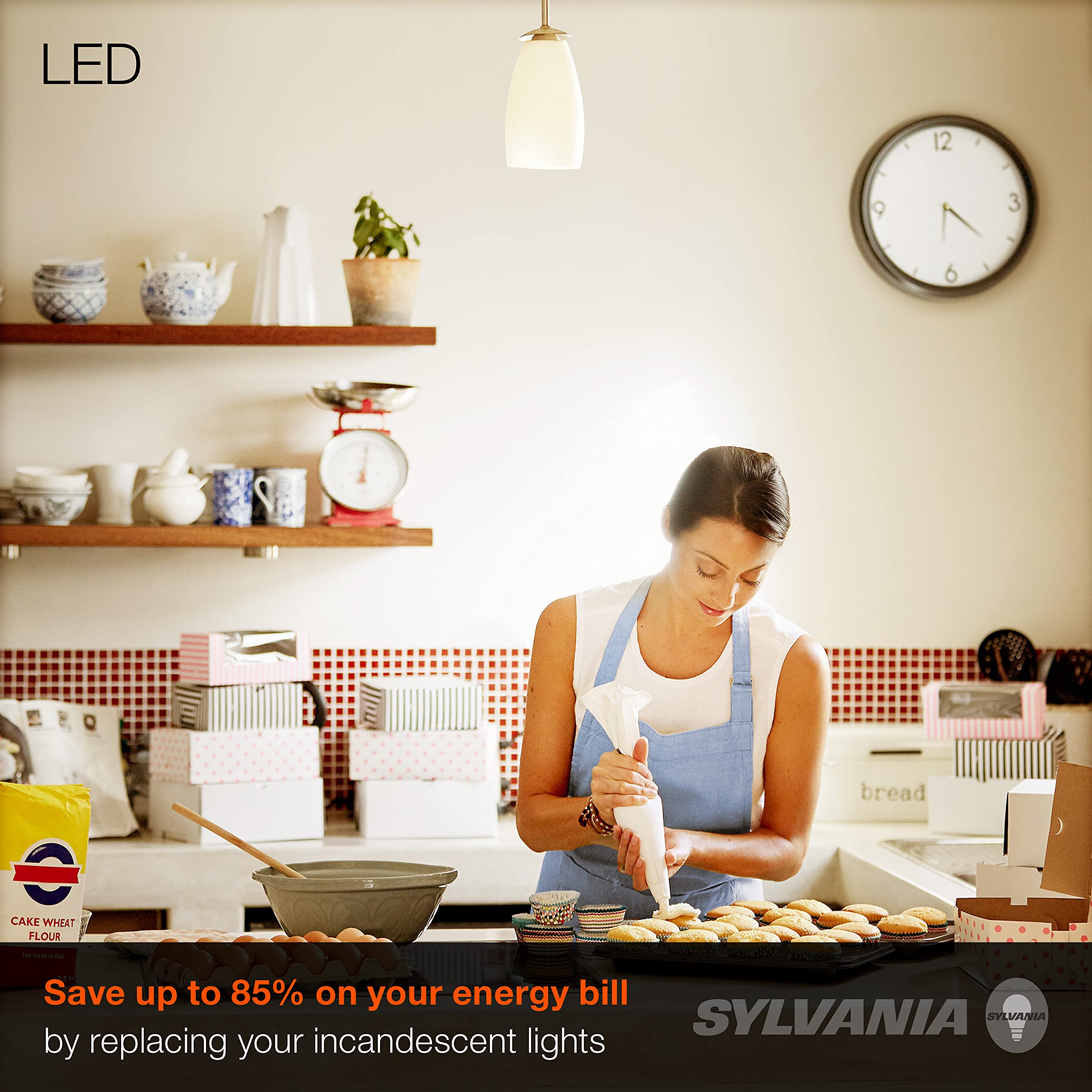 LEDVANCE 60W Equivalent Soft White LED Bulbs - 24 Pack