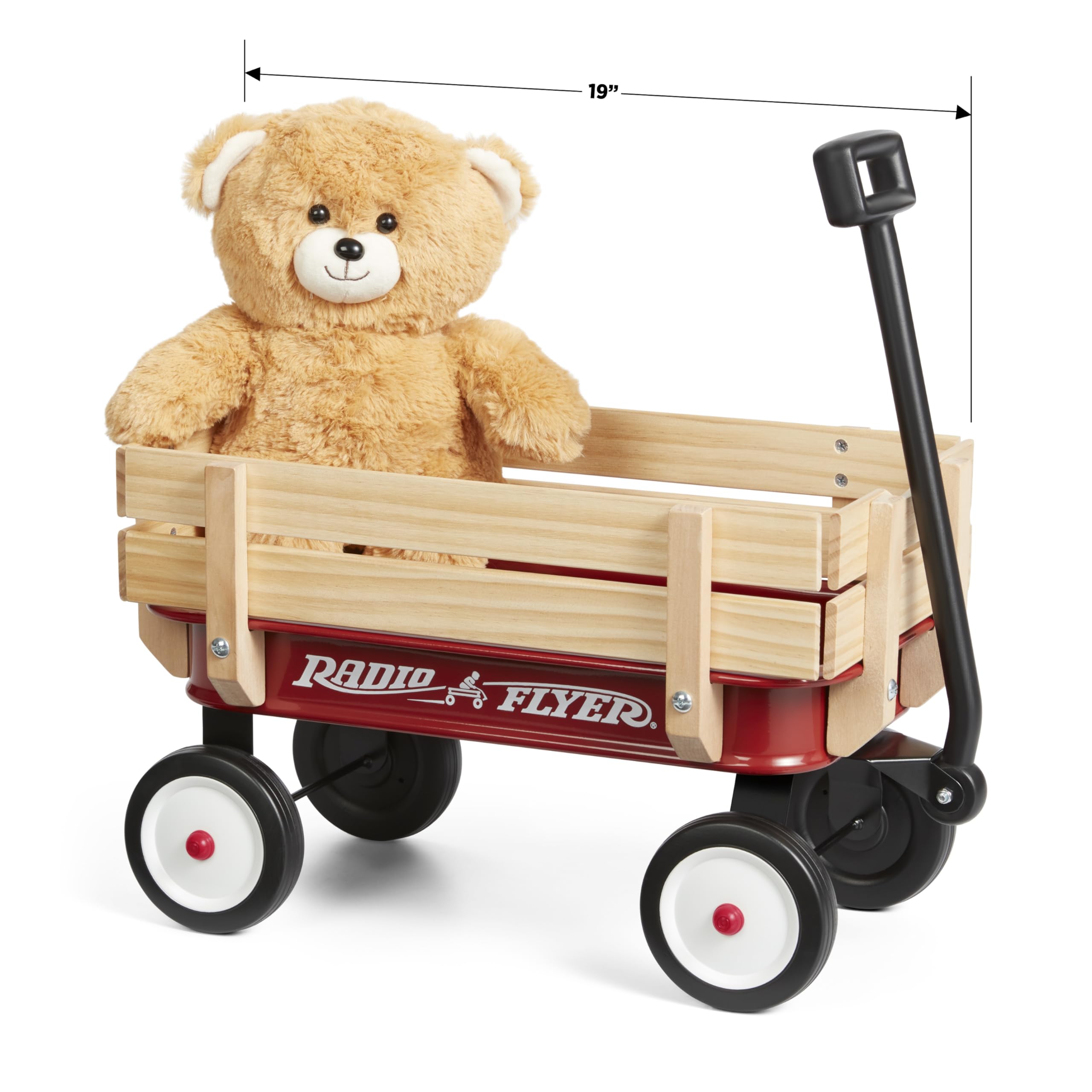Radio Flyer Toy Wagon with Teddy Bear for Kids