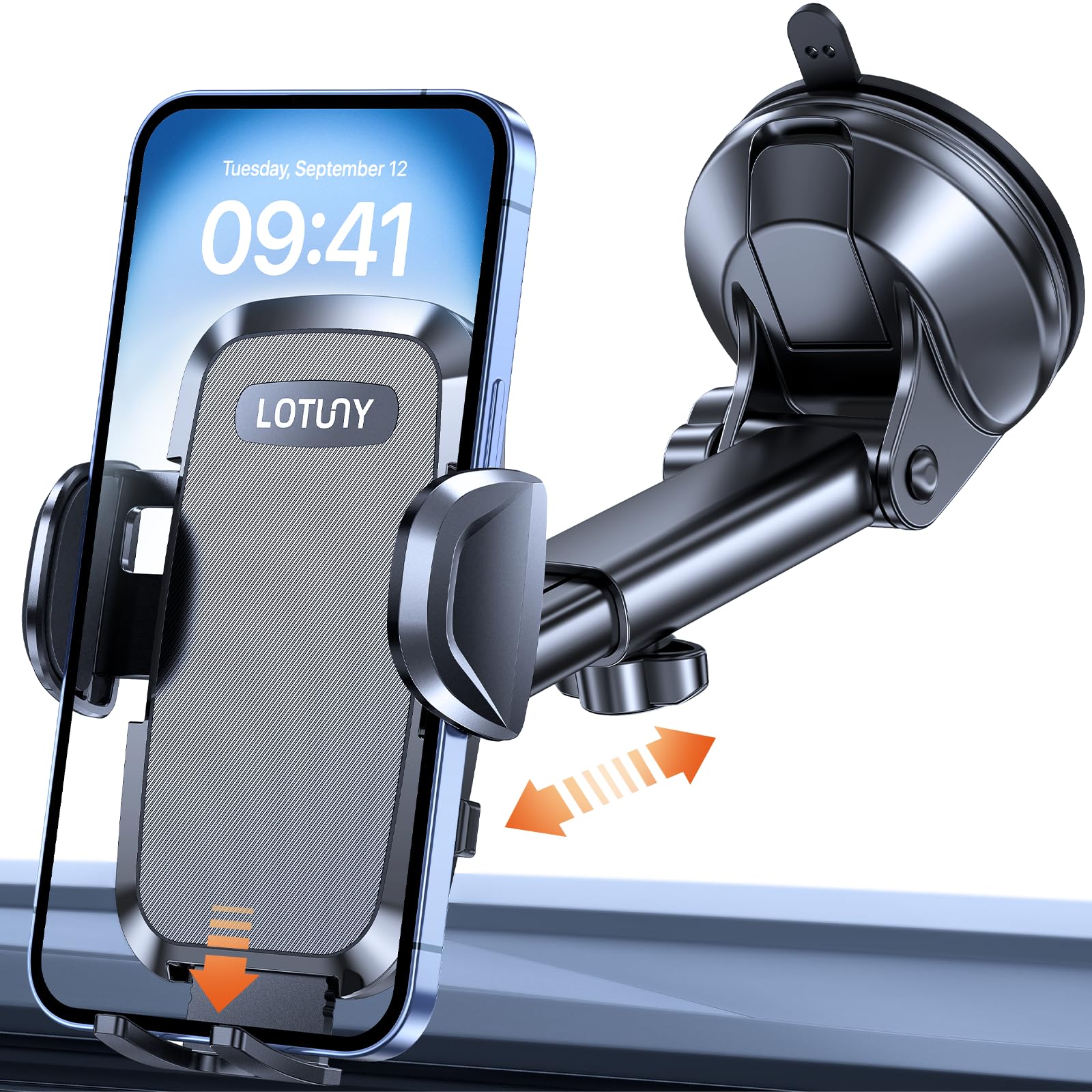 LOTUNY Rotatable Car Phone Holder for All Smartphones