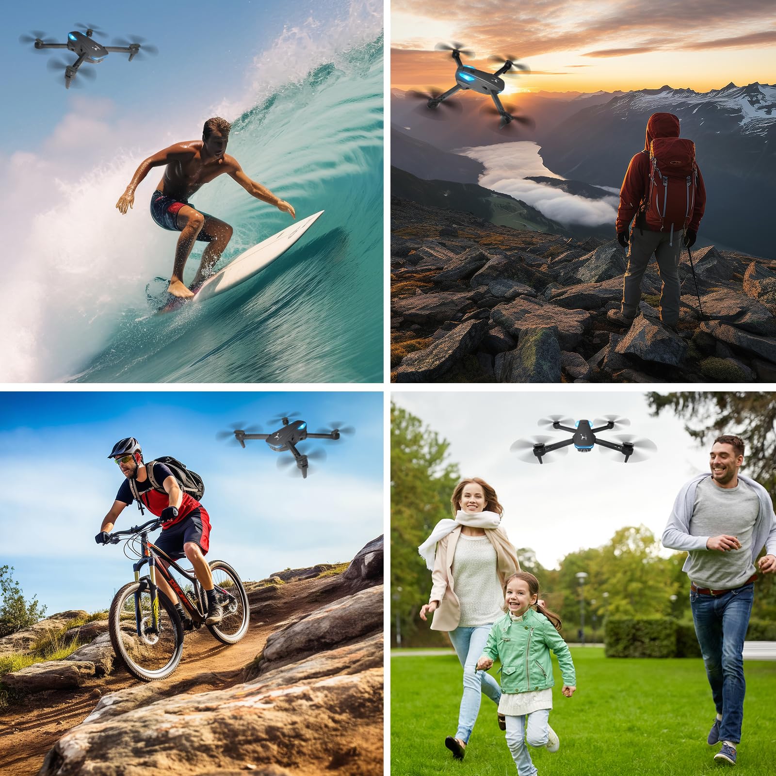 Mini Drone with Camera for Kids, 1080P FPV
