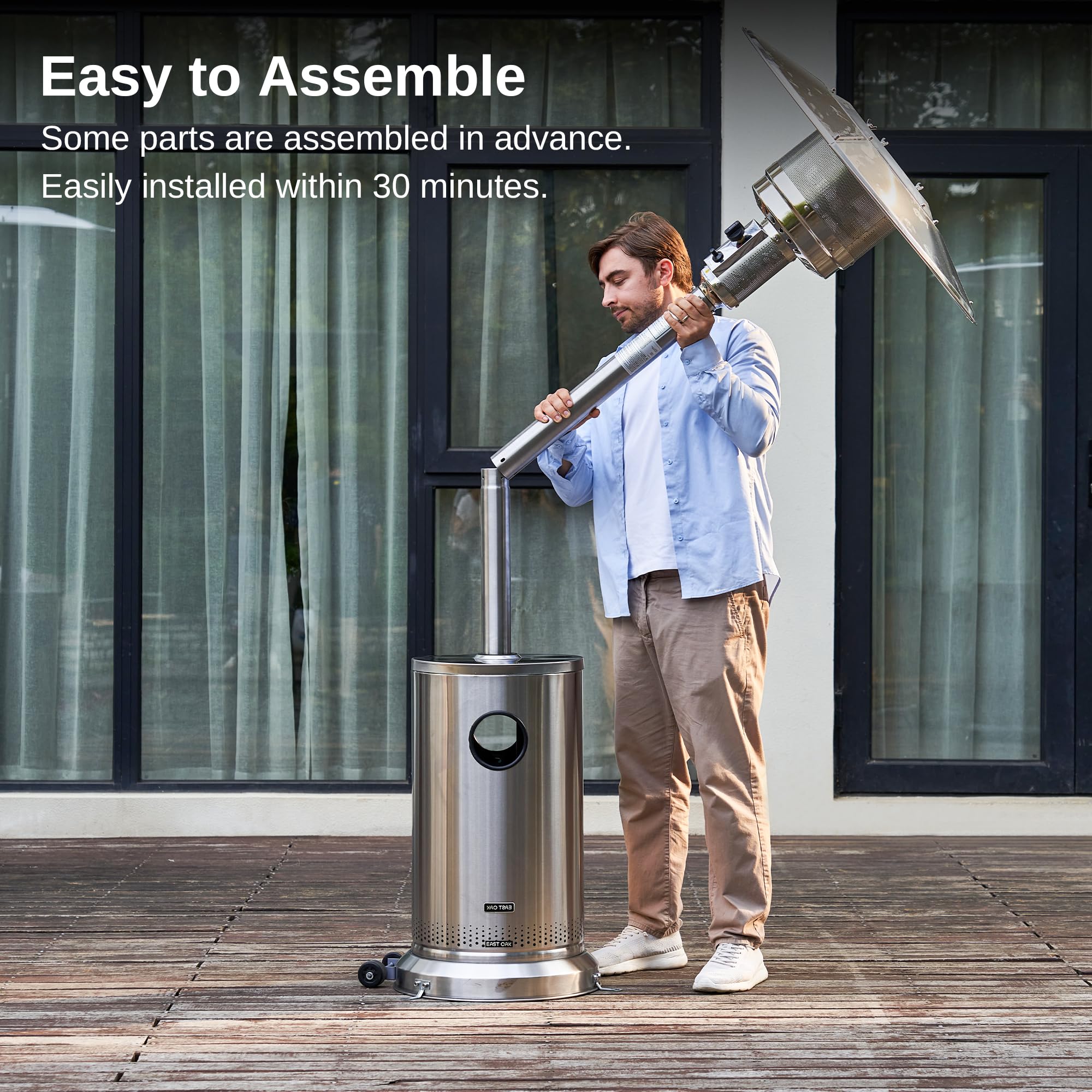 EAST OAK 48,000 BTU Outdoor Patio Heater