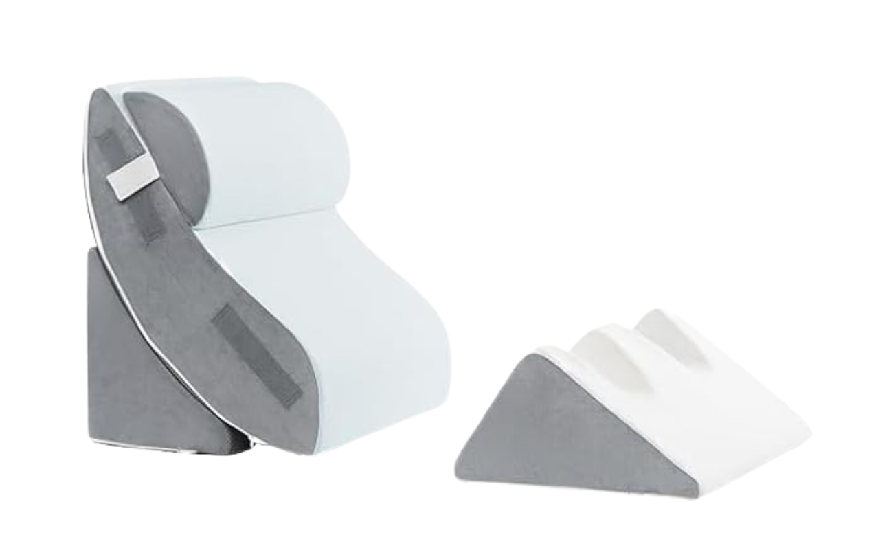 4 Piece Orthopedic Memory Foam Bed Wedge Pillow Set