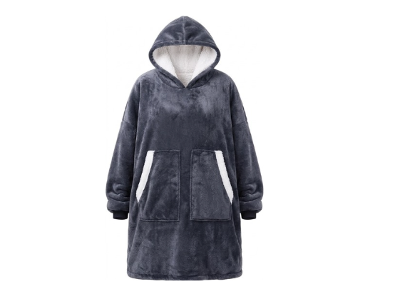 Oversized Sherpa Fleece Wearable Blanket Hoodie