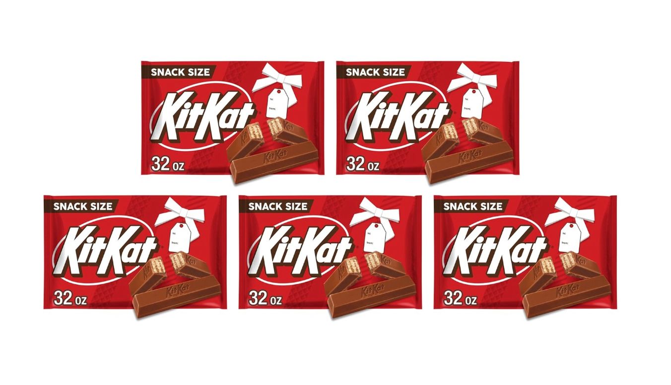 5 Pack Kit Kat Milk Chocolate Wafer Snack Size Candy Bag 32oz (Add 5)