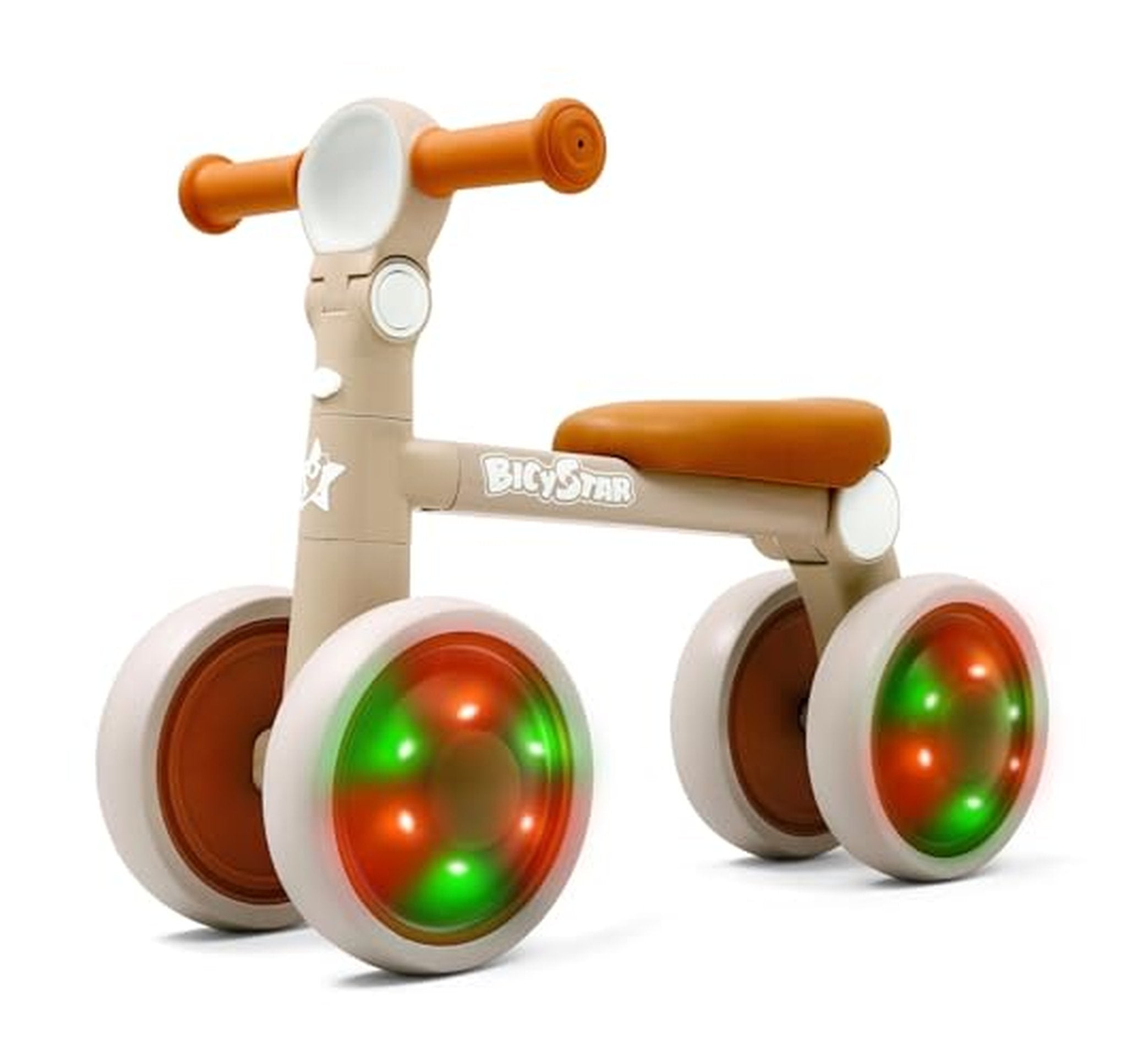 Baby Balance Bike with Adjustable Handlebars and Lights