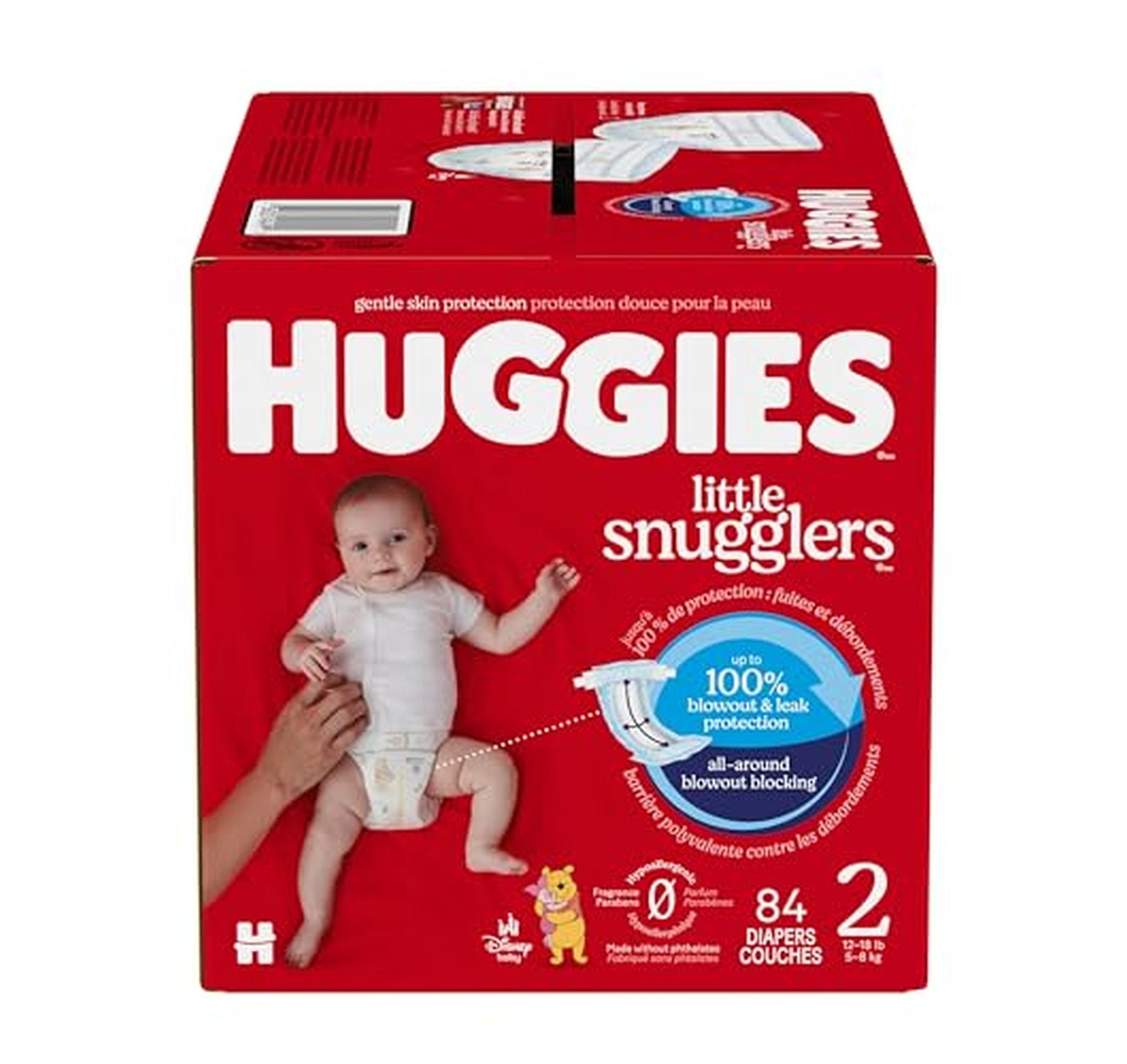 Huggies Little Snugglers Size 2 Baby Diapers 84 Count